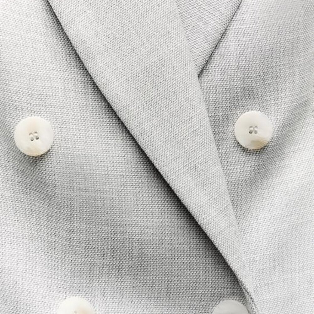 ZARA DOUBLE BREASTED CROPPED BLAZER - Picture 5 of 9